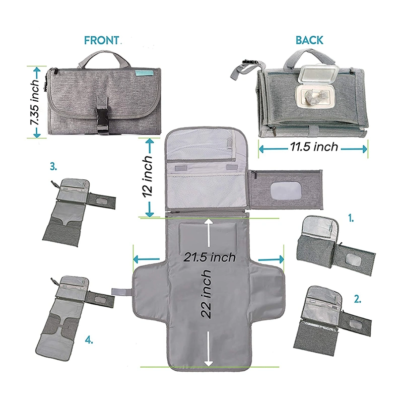 Portable Waterproof Travel Baby Diaper Pad Change for Newborn Girls Boys