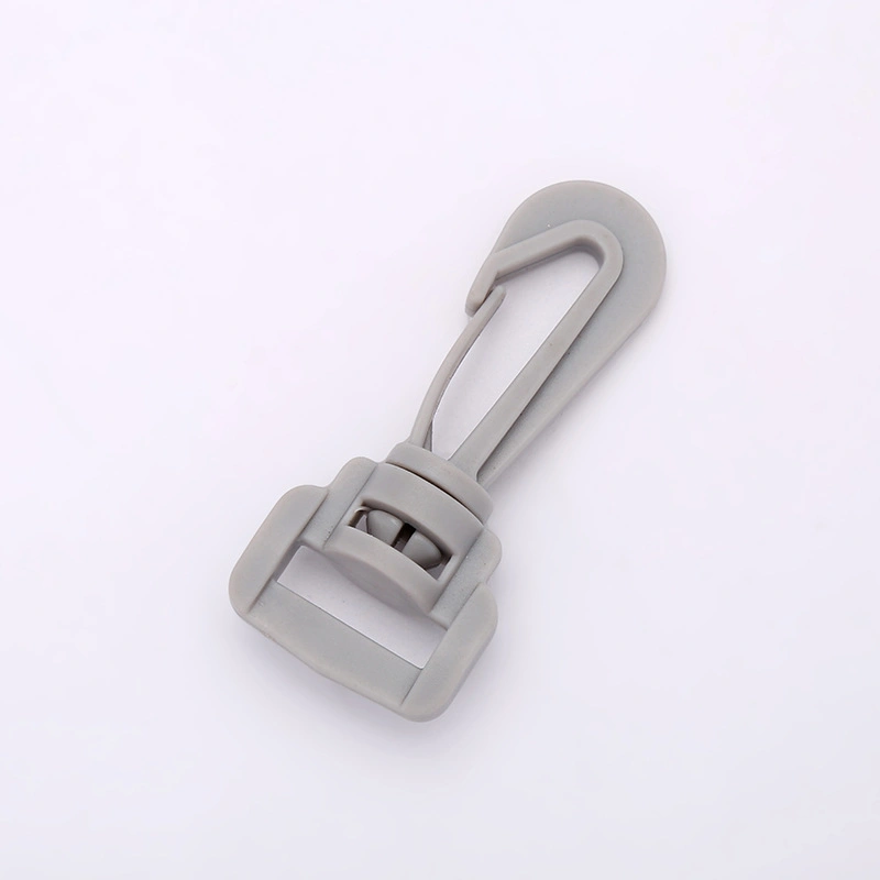 Wholesale High Quality Grey Color Snap Clip Plastic Spring Snap Hooks for Bags