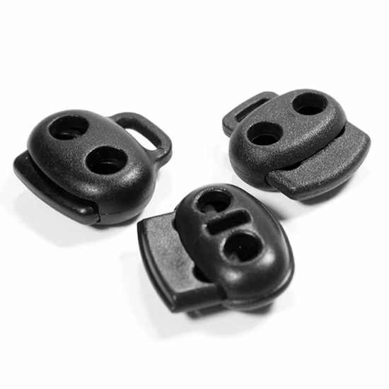 弾性ロープ調整バックルラウンドトグルクリップバックル締めるスプリングロープエンドコードストッパープラスチックロック